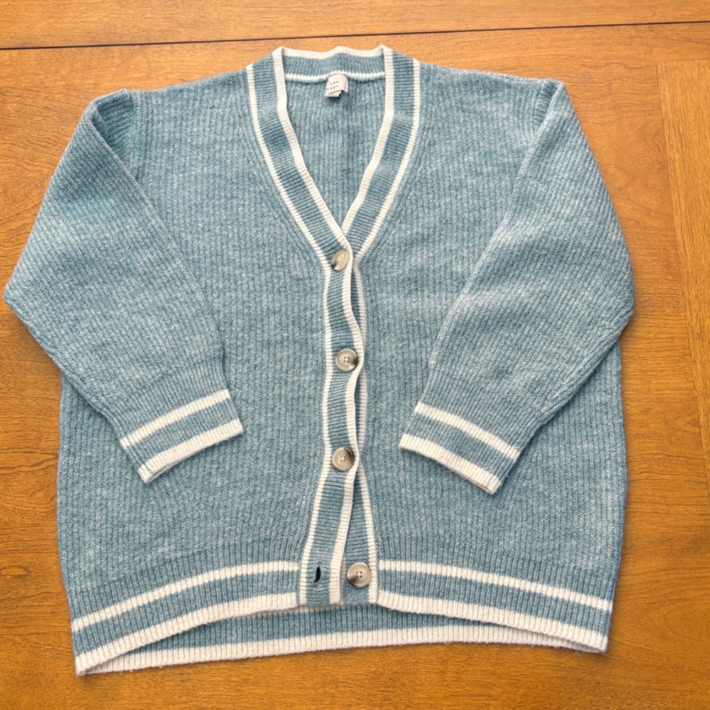 A NEW DAY Women's Blue Cardigan Sweater